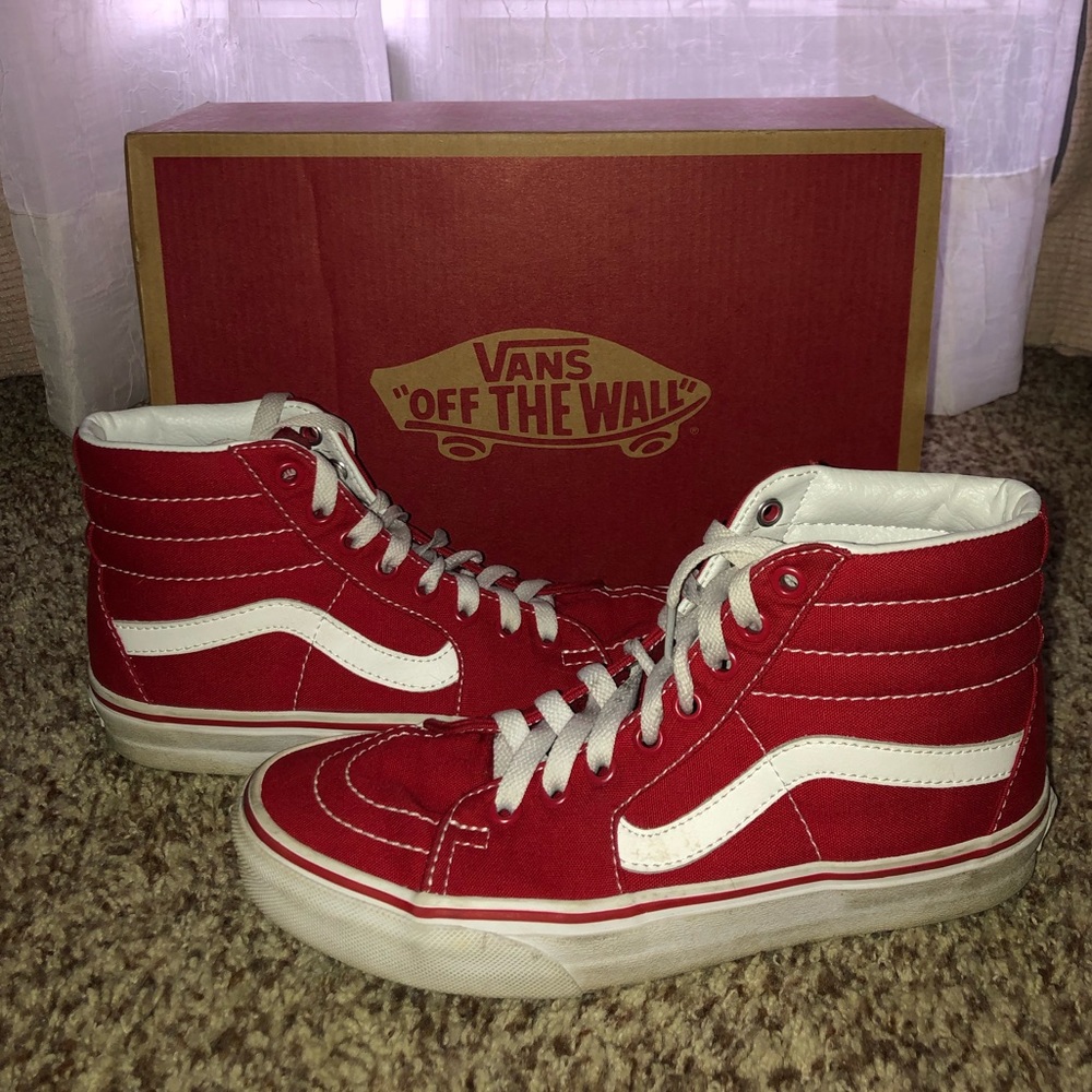 Red high-top Vans ❤️